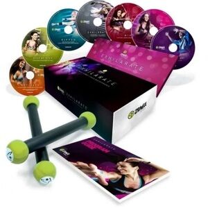 Zumba Exhilarate 7 DVD Set NIB